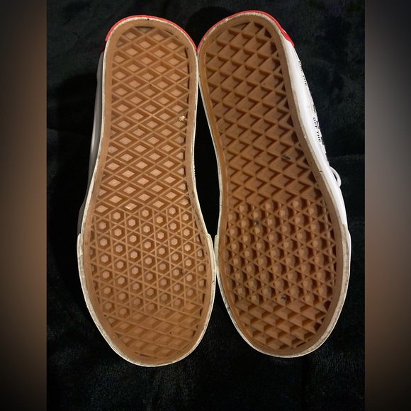 Vans Sk8-Hi Off the Blank Leather Checkerboard Giant Heel Tab size 6 - Picture 4 of 7